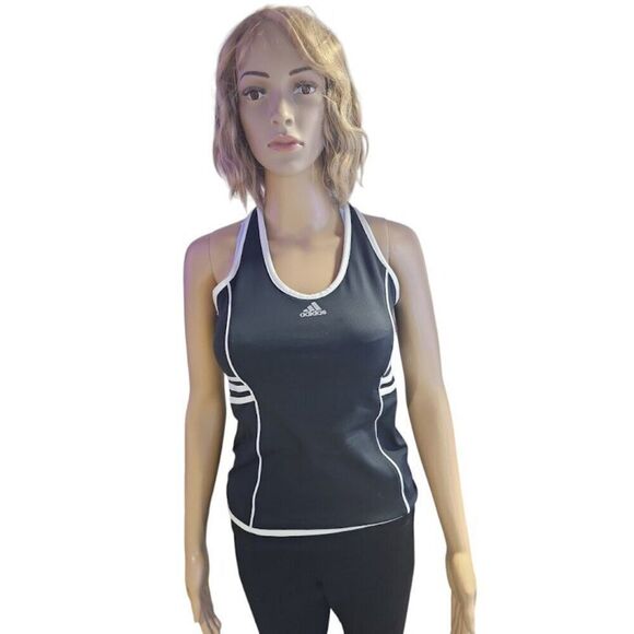 Adidas  workout top with shelf bra - Picture 1 of 10